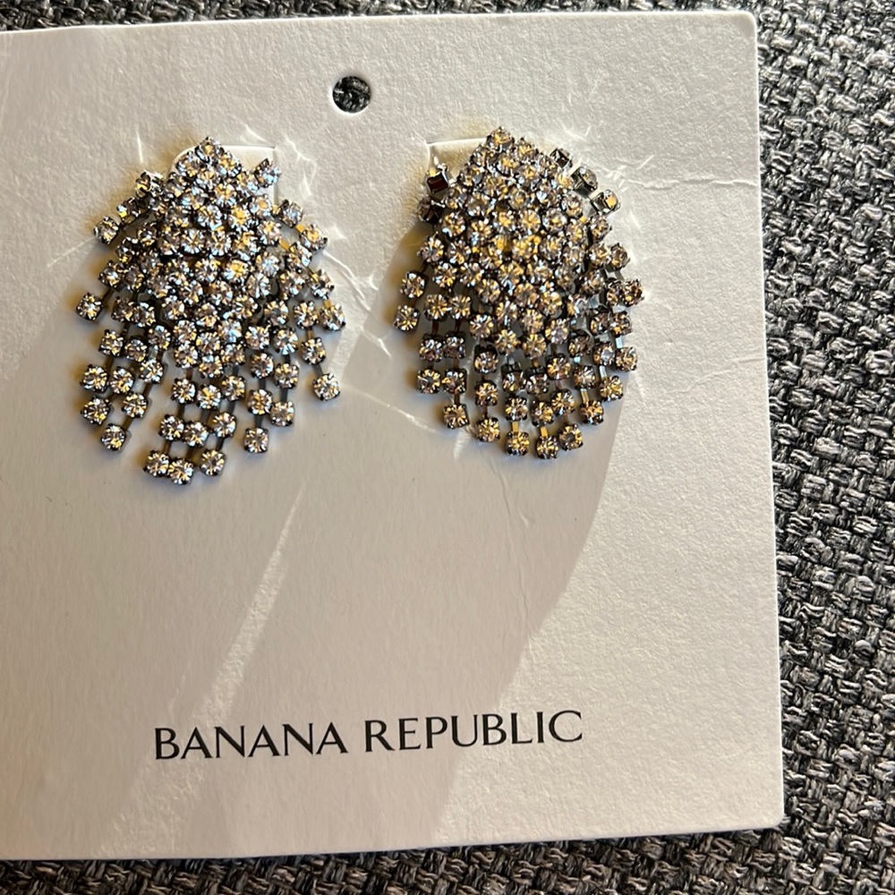 Banana Republic crystal cocktail earrings